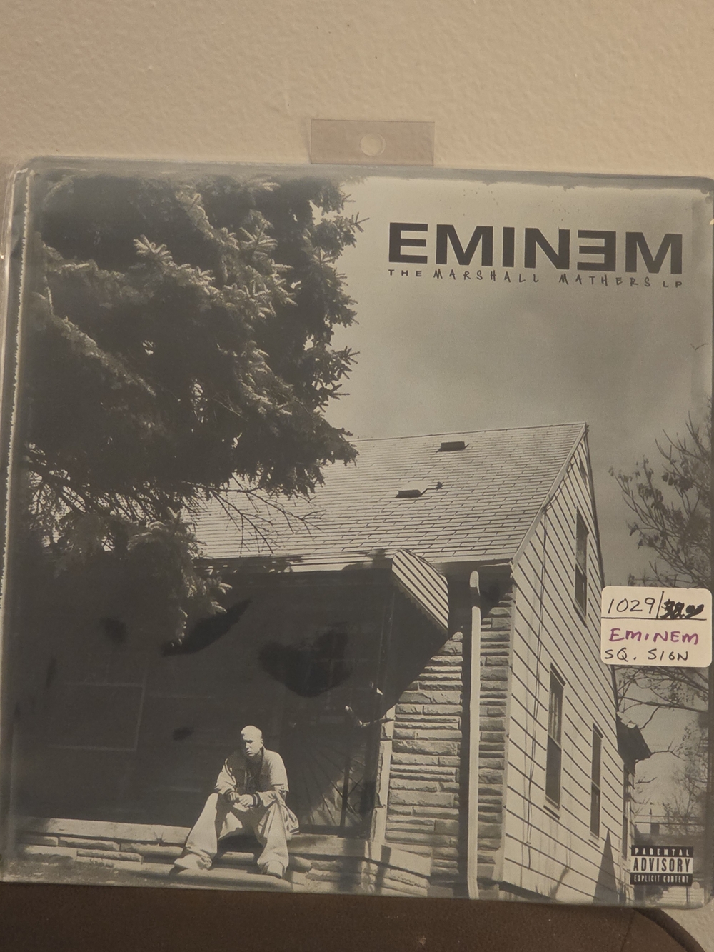 Eminem "The Marshall Mathers LP" Vinyl Album - Black & White Sign